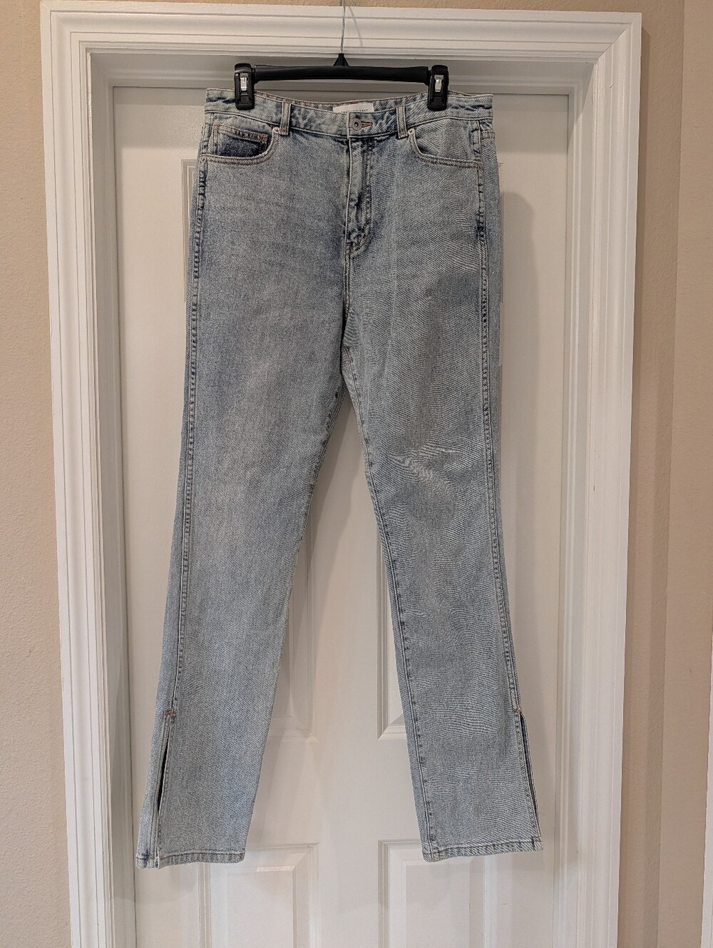 Something Navy Nina Denim Split Hem High Rise Size 12